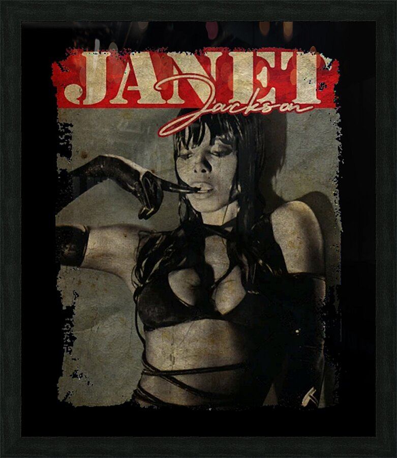 Janet Jackson 20 Picture Frame print