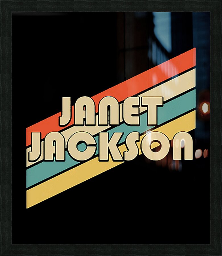Janet Jackson 25 Picture Frame print