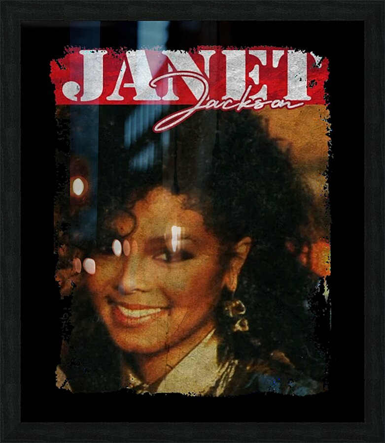 Janet Jackson 27 Picture Frame print