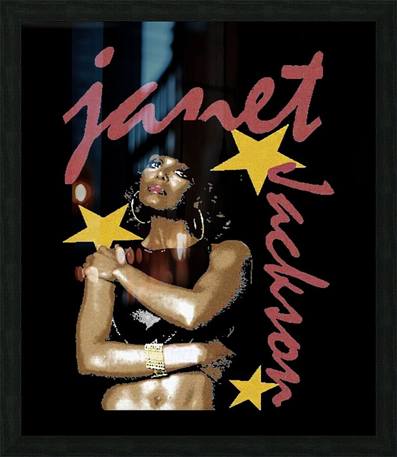 Janet Jackson 30 Picture Frame print
