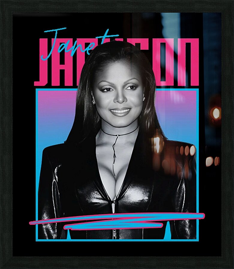 Janet Jackson 32 Picture Frame print