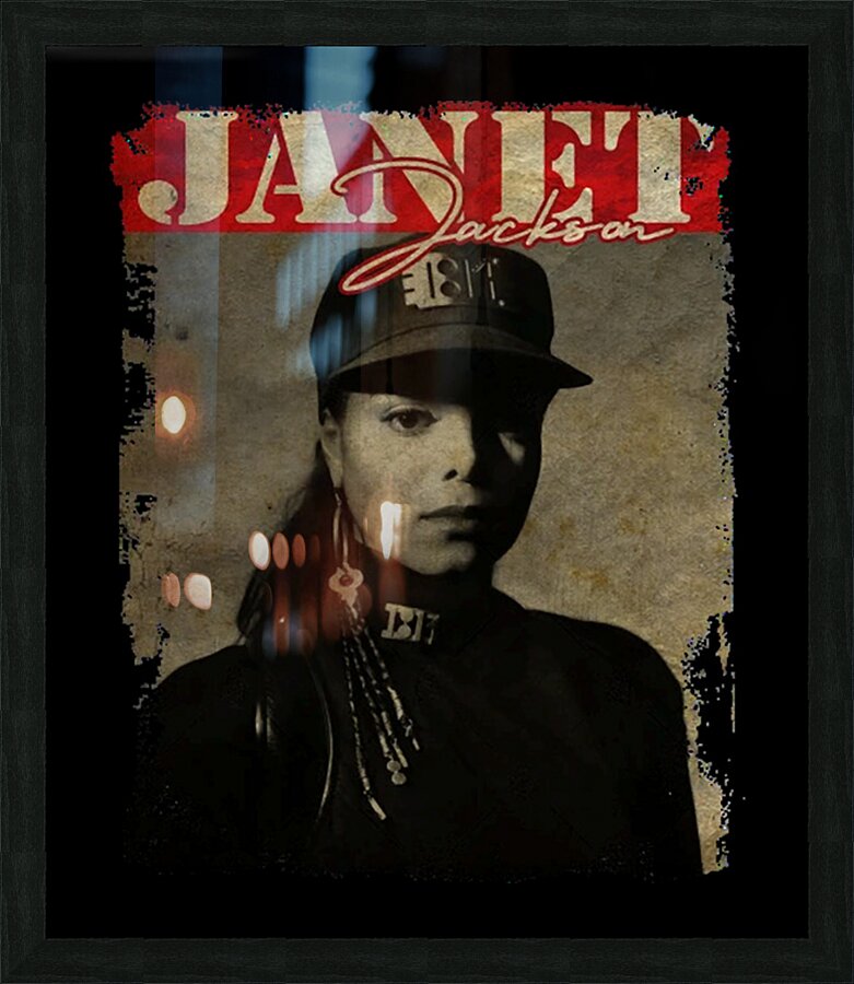 Janet Jackson 33 Picture Frame print