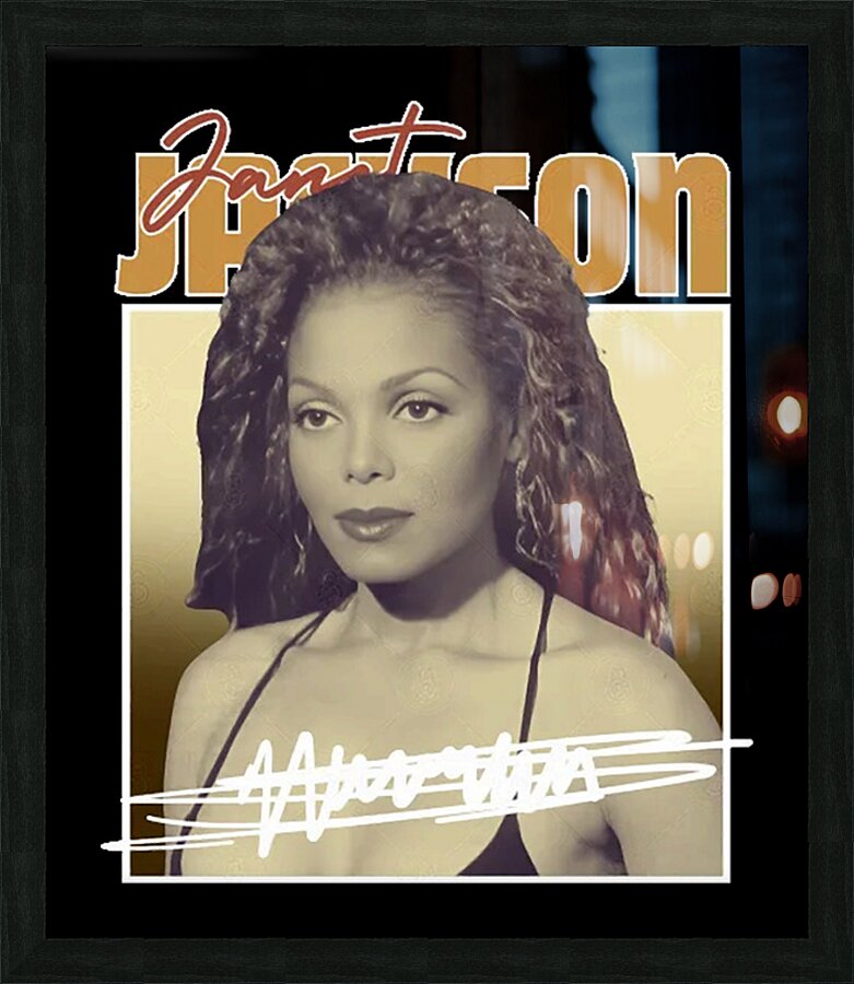 Janet Jackson 34 Picture Frame print