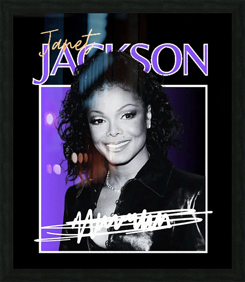 Janet Jackson 35 Picture Frame print
