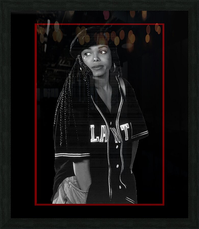 Janet Jackson 36 Picture Frame print