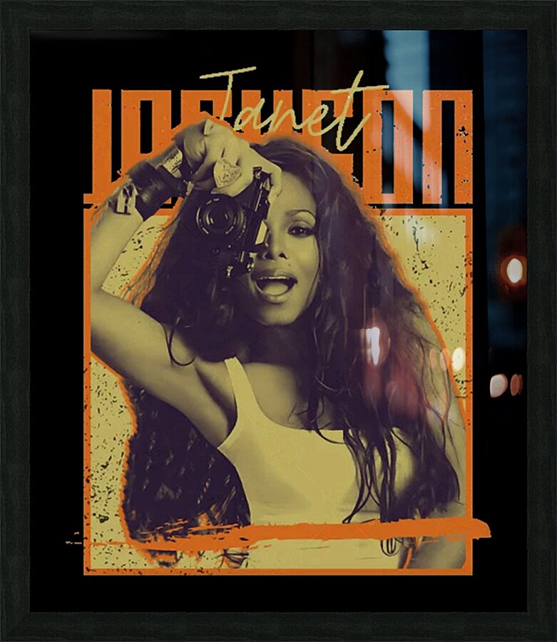Janet Jackson 37 Picture Frame print