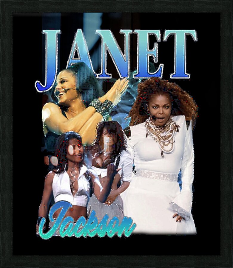 Janet Jackson 40 Picture Frame print