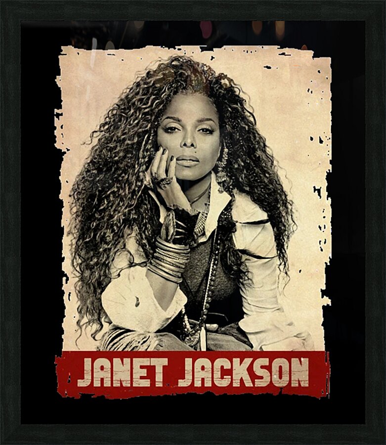 Janet Jackson 43 Picture Frame print