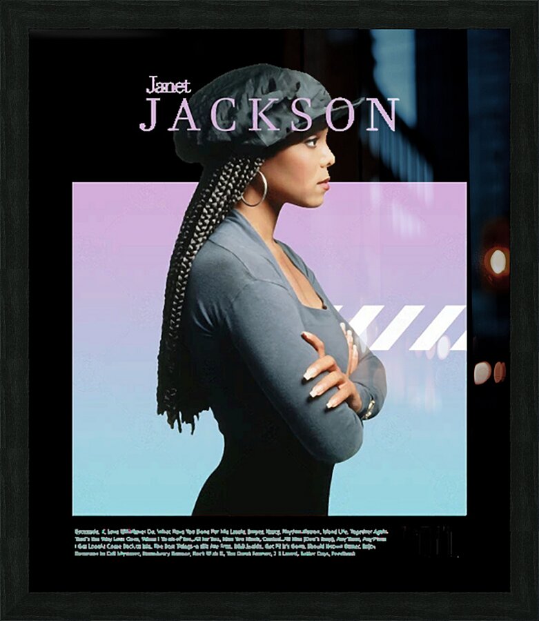 Janet Jackson 44 Picture Frame print