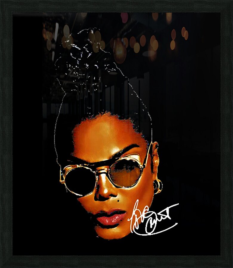 Janet Jackson 45 Picture Frame print