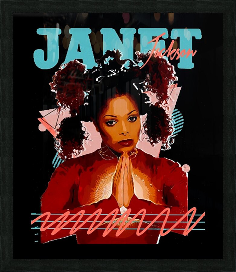 Janet Jackson 48 Picture Frame print