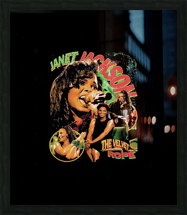Janet Jackson 49 Picture Frame print