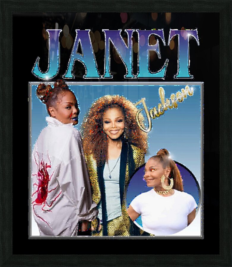 Janet Jackson 51 Picture Frame print