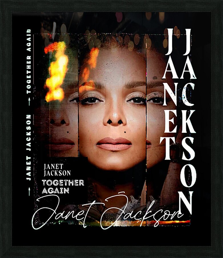 Janet Jackson 52 Picture Frame print