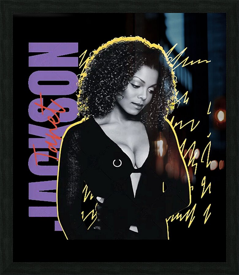 Janet Jackson 55 Picture Frame print