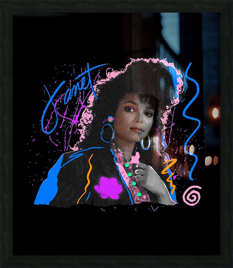 Janet Jackson 59 Picture Frame print