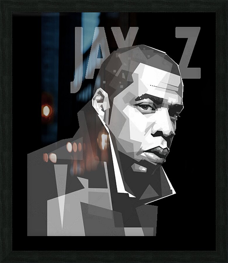 Jay Z 12 Picture Frame print