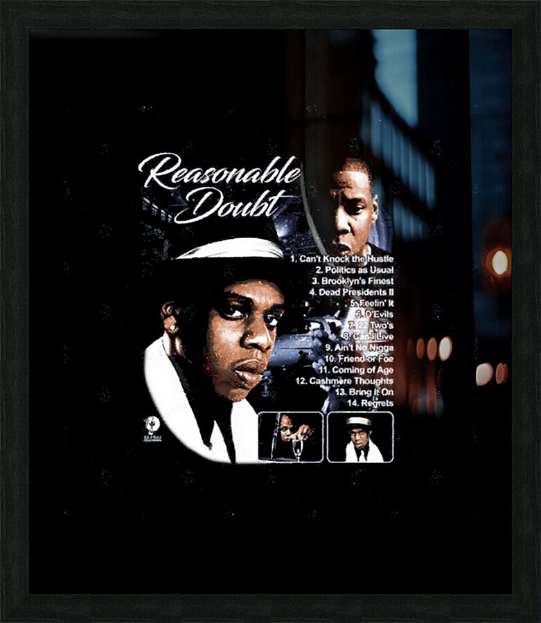Jay Z 16 Picture Frame print