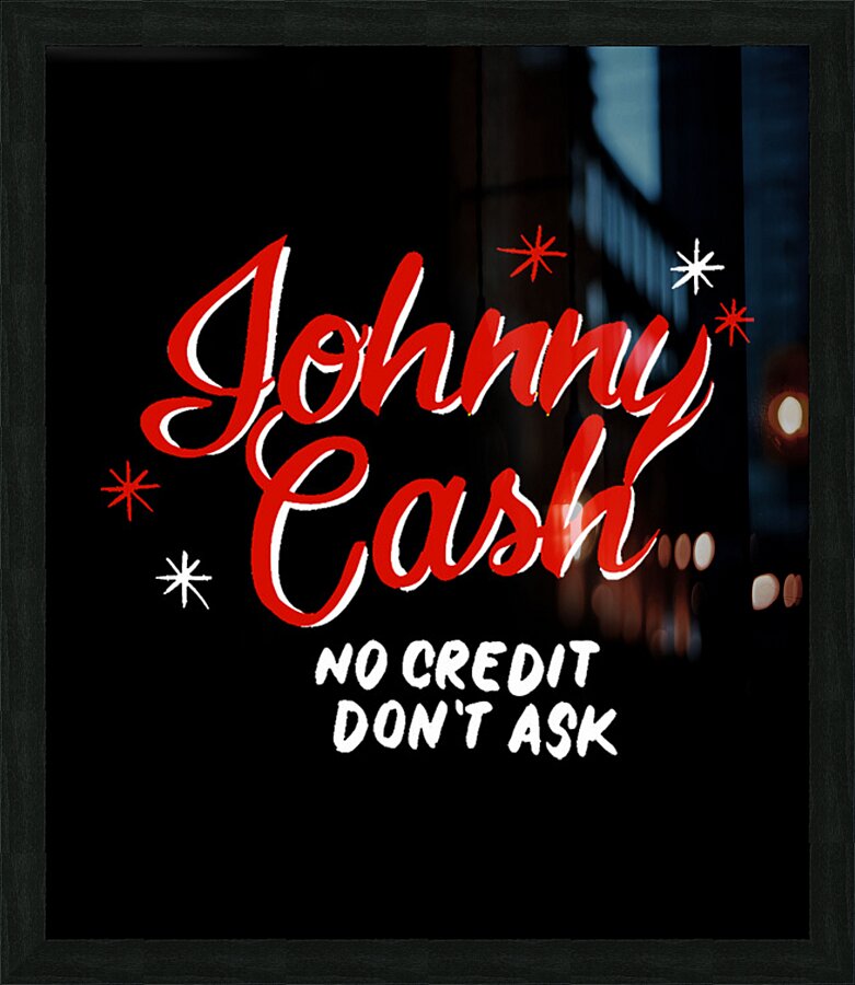 Johnny Cash 2 Picture Frame print