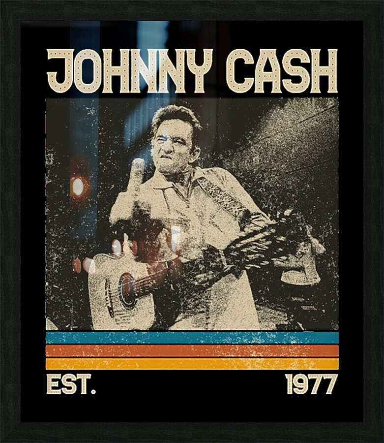 Johnny Cash 18 Picture Frame print