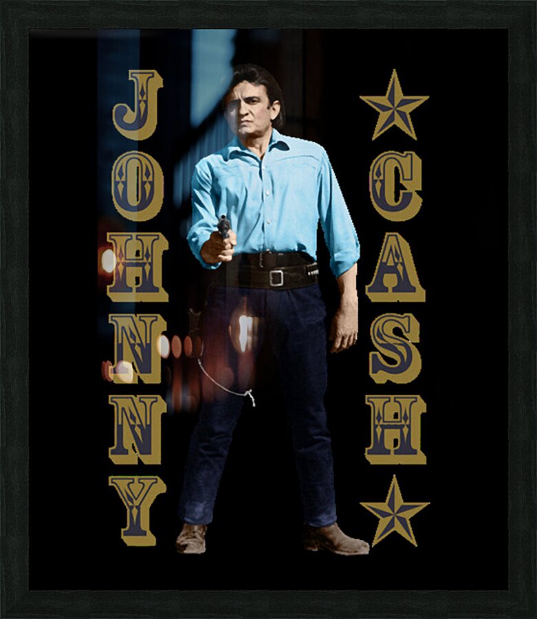 Johnny Cash 21 Picture Frame print