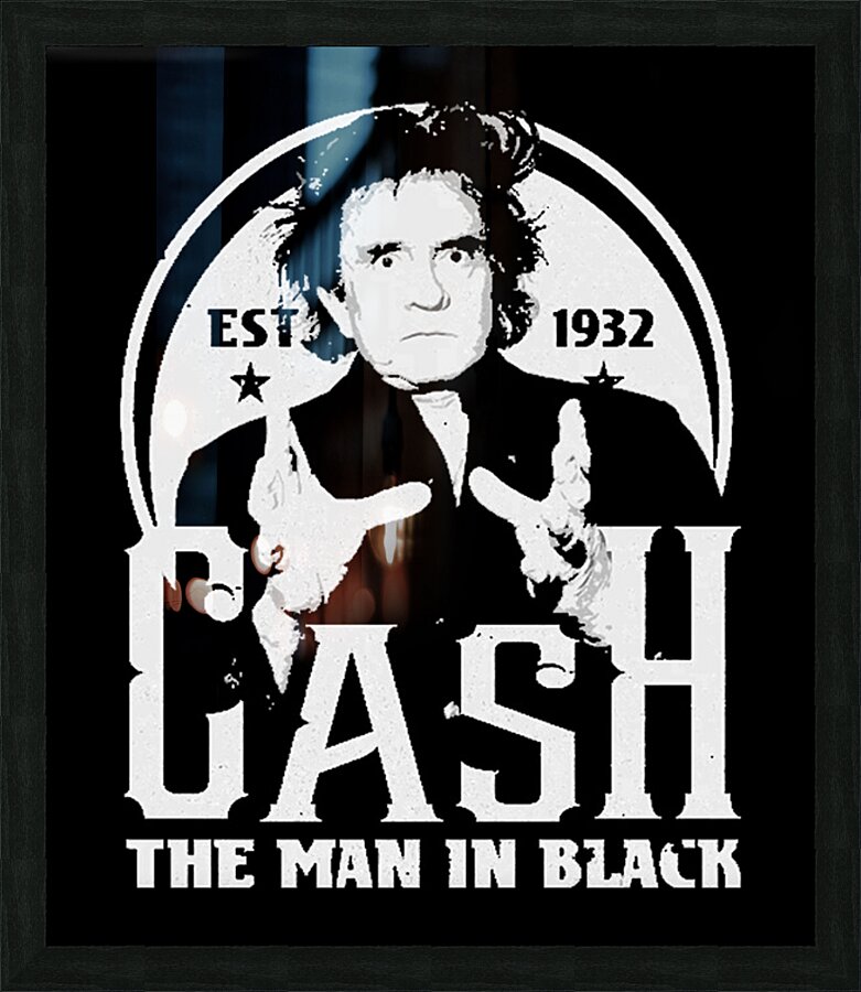 Johnny Cash 2 Picture Frame print