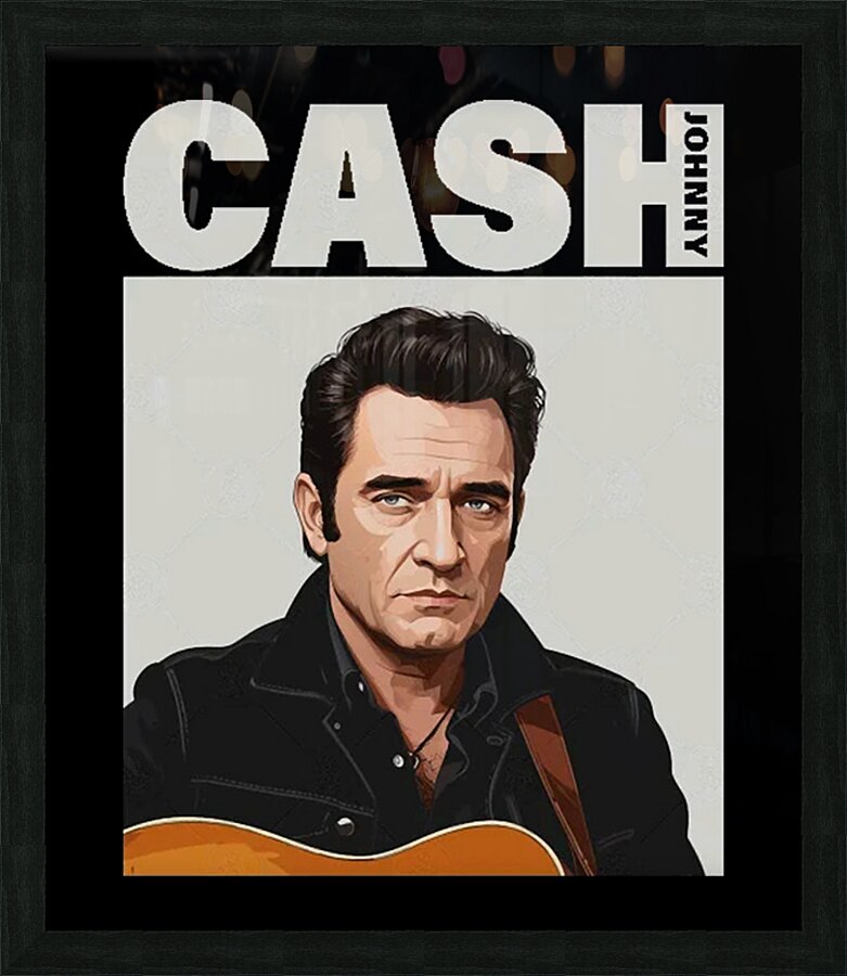 Johnny Cash 11 Picture Frame print
