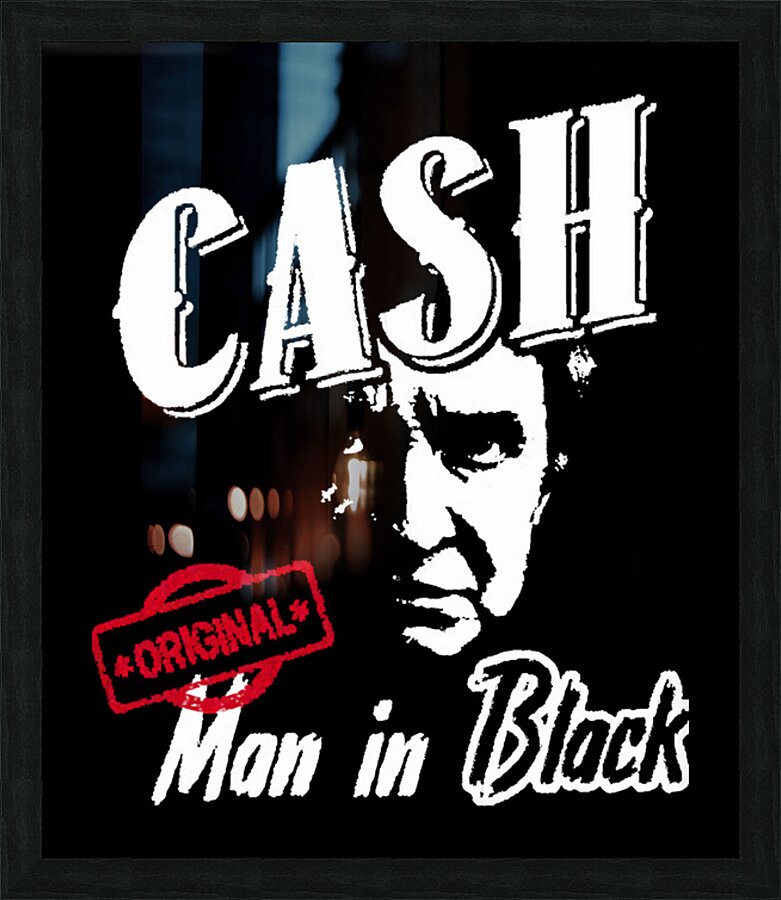 Johnny Cash 12 Picture Frame print
