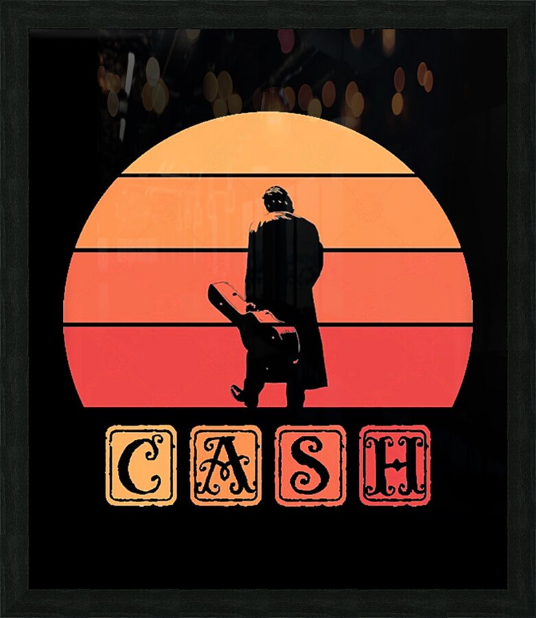 Johnny Cash 18 Picture Frame print