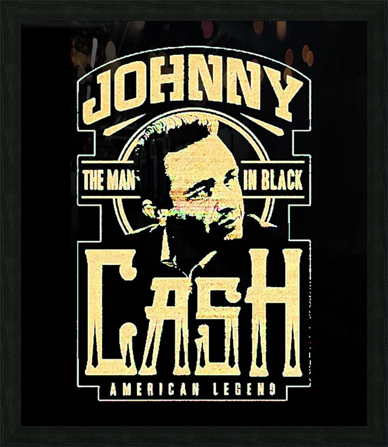 Johnny Cash 21 Picture Frame print