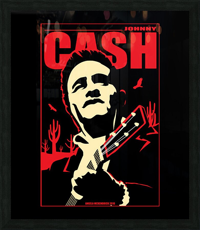 Johnny Cash 49 Picture Frame print