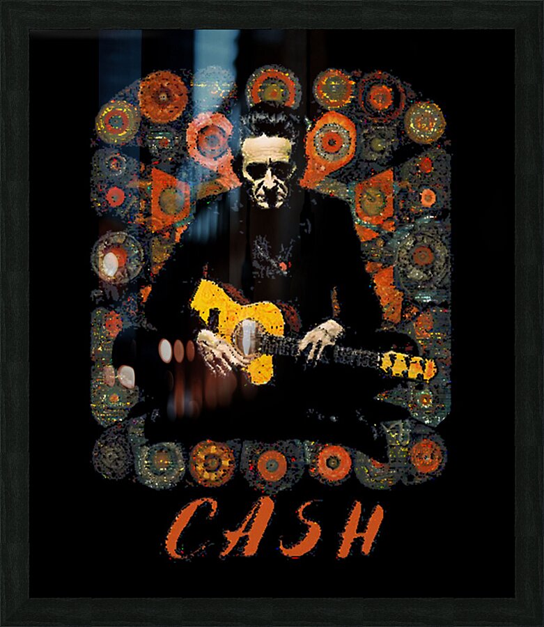 Johnny Cash 64 Picture Frame print