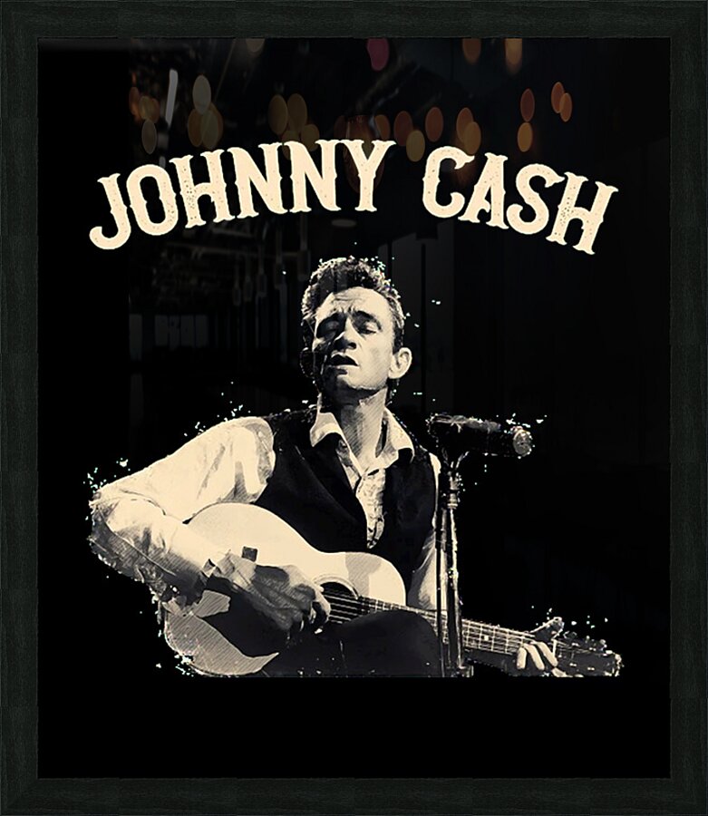 Johnny Cash 65 Picture Frame print