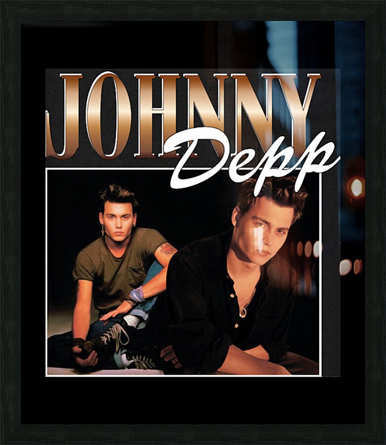 Johnny Depp 8 Picture Frame print