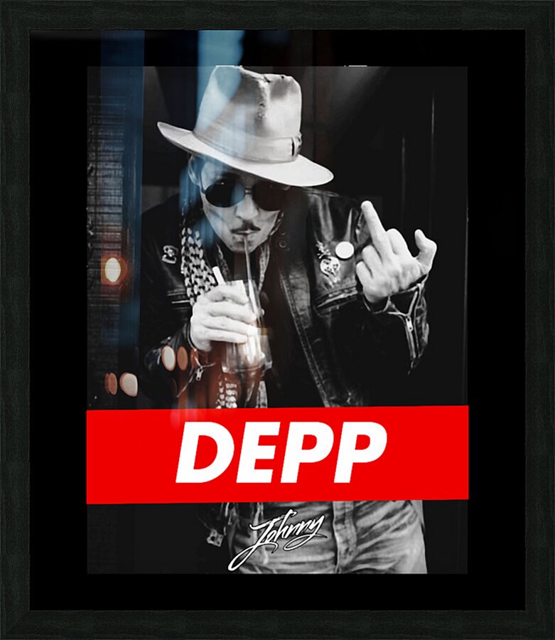 Johnny Depp 13 Picture Frame print
