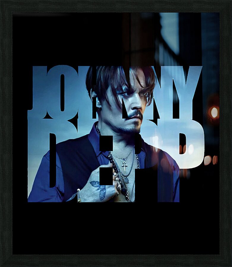Johnny Depp 17 Picture Frame print