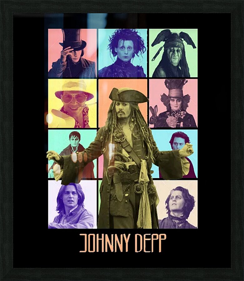 Johnny Depp 19 Picture Frame print