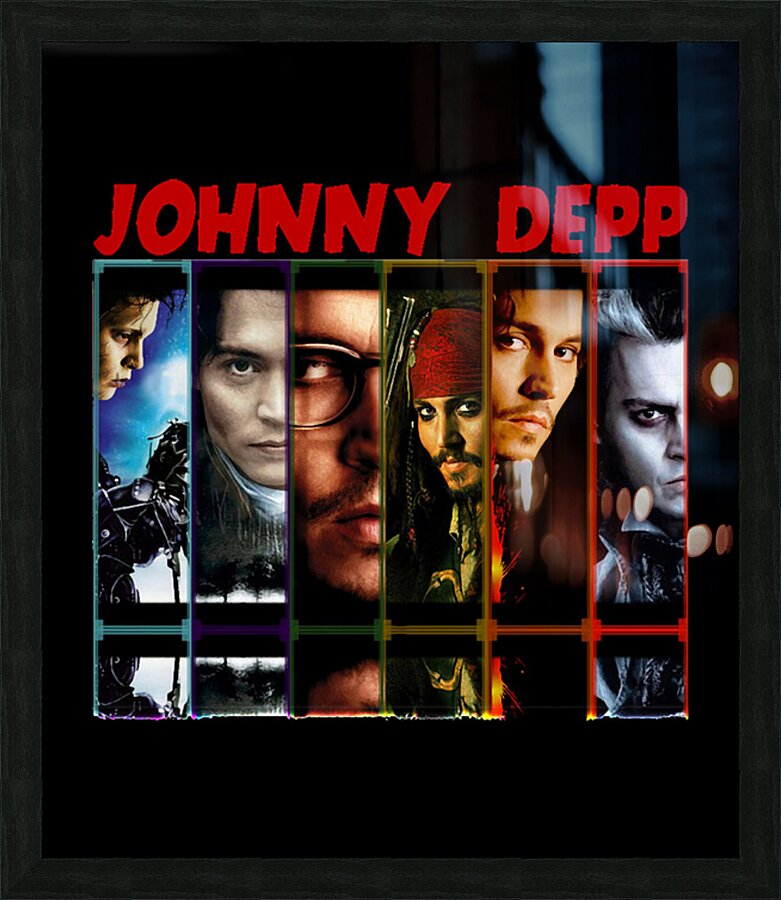 Johnny Depp 21 Picture Frame print