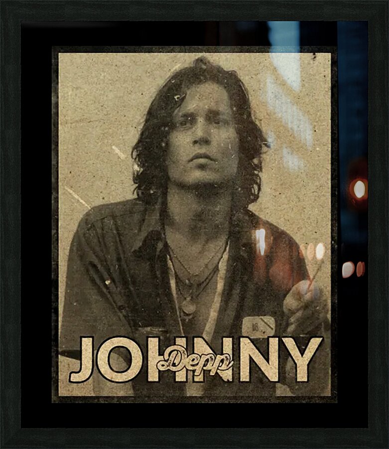Johnny Depp 25 Picture Frame print