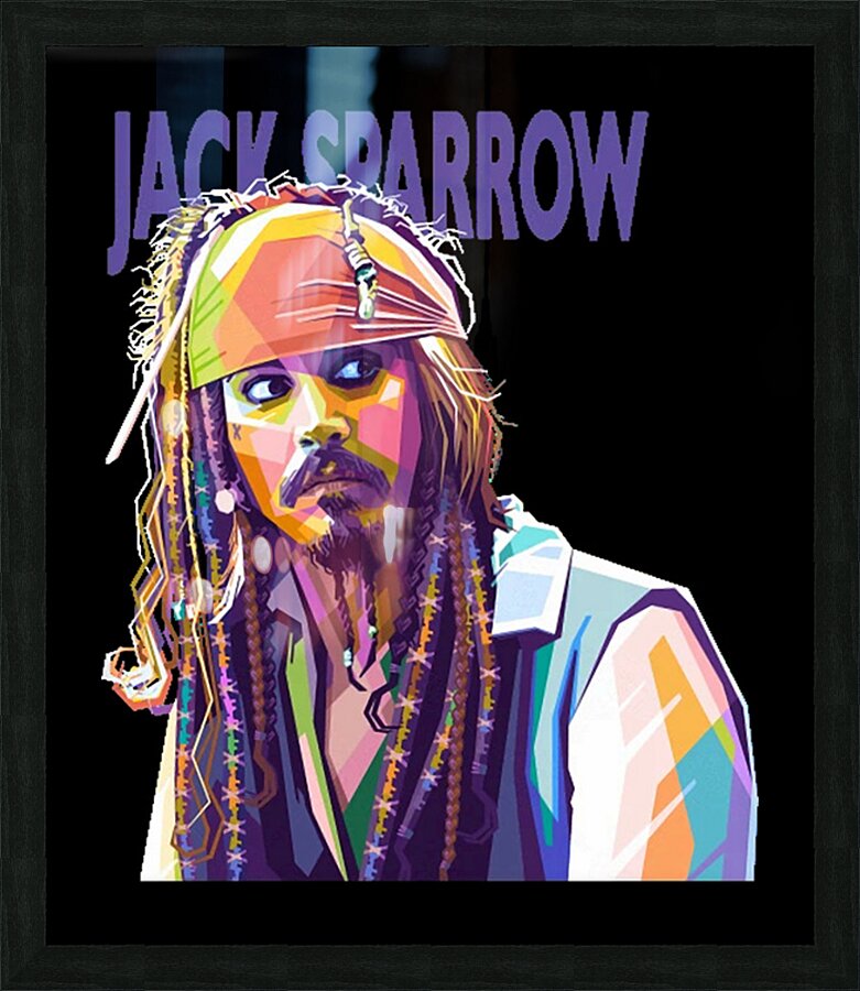 Johnny Depp 28 Picture Frame print