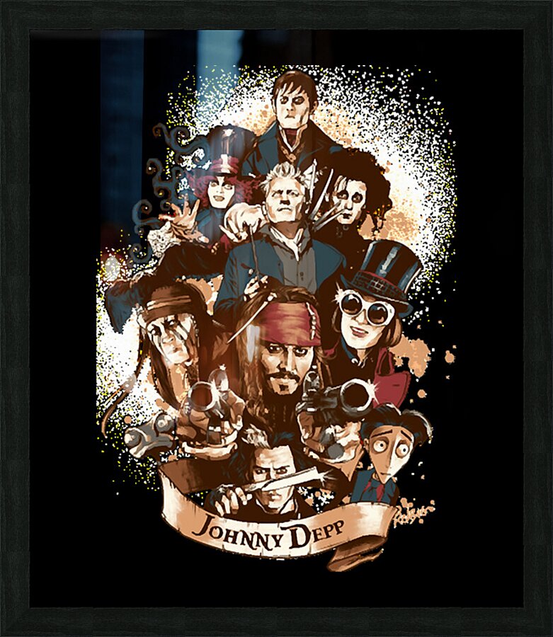 Johnny Depp 31 Picture Frame print