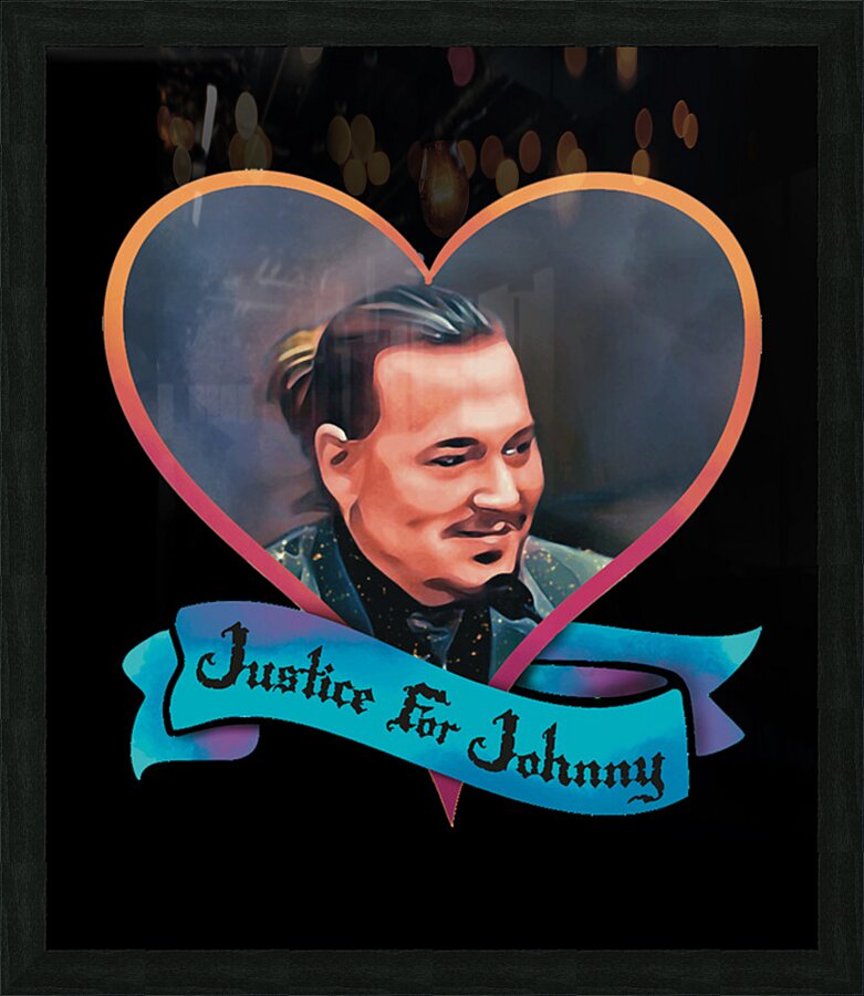 Johnny Depp 4 Picture Frame print