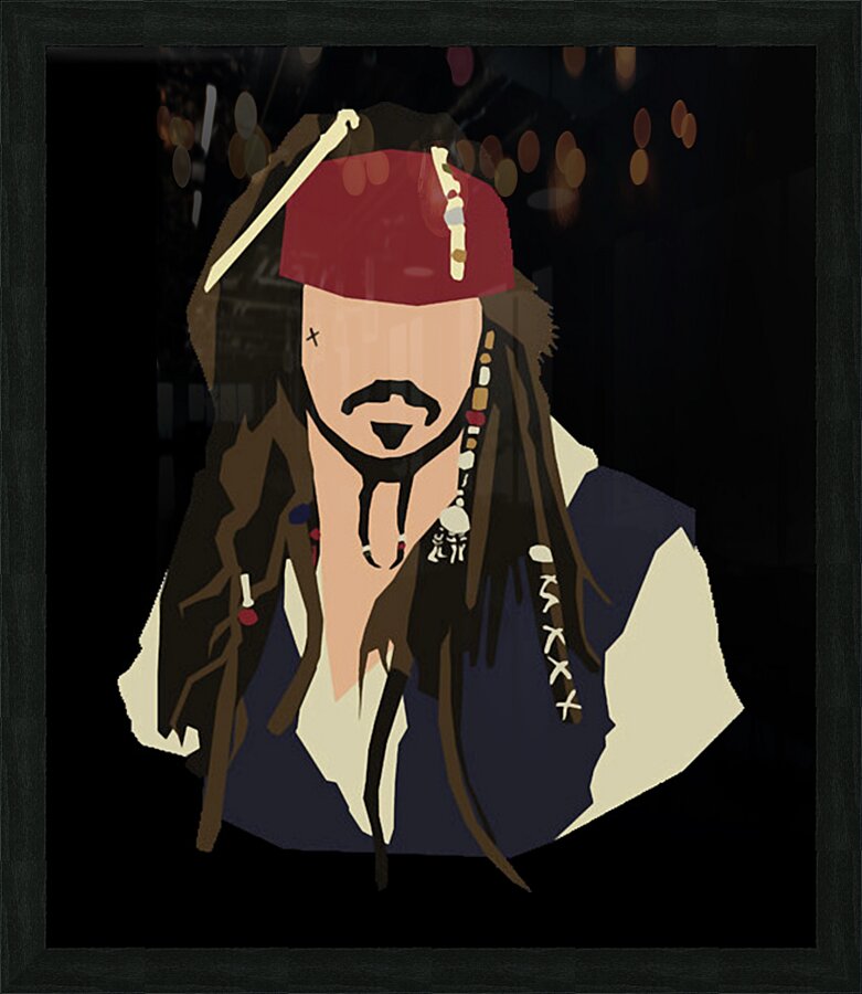 Johnny Depp 6 Picture Frame print