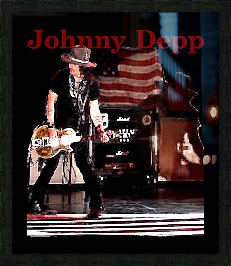 Johnny Depp 11 Picture Frame print