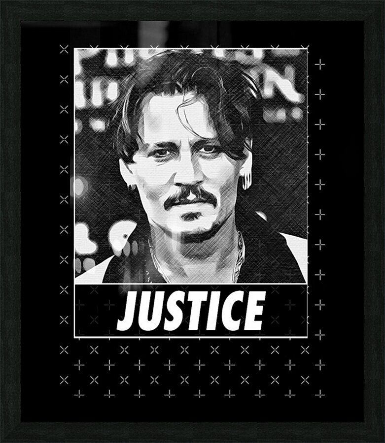 Johnny Depp 12 Picture Frame print