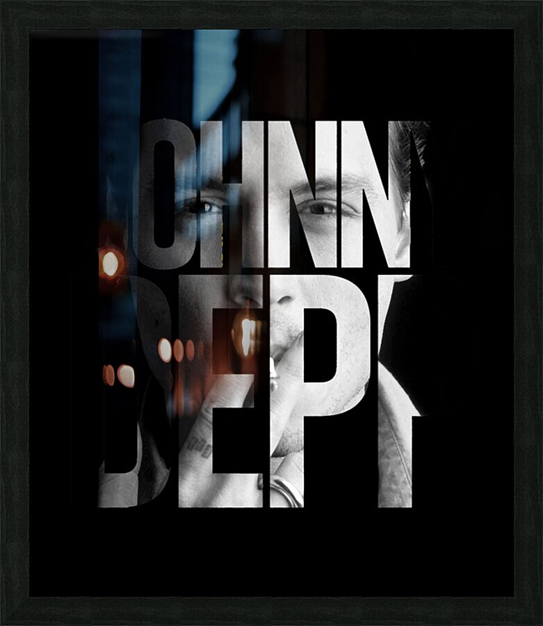 Johnny Depp 20 Picture Frame print