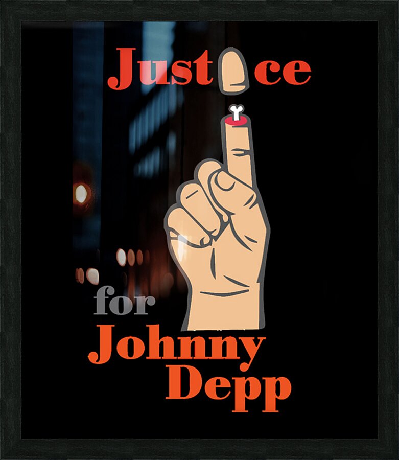 Johnny Depp 21 Picture Frame print