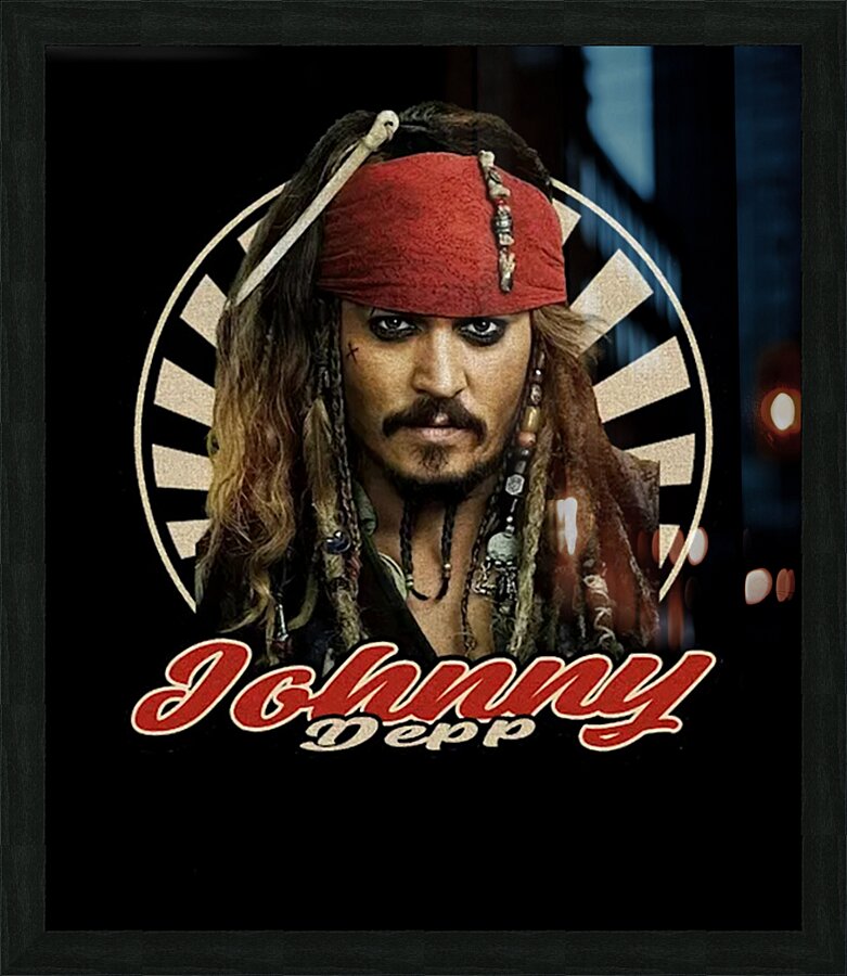 Johnny Depp 22 Picture Frame print