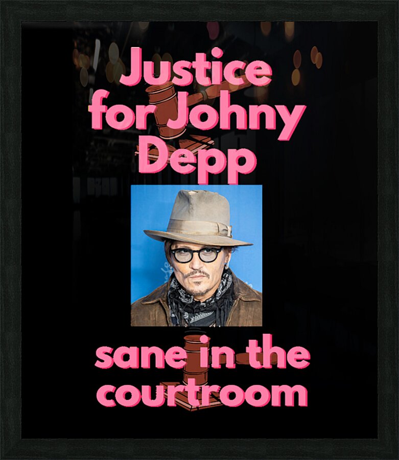 Johnny Depp 24 Picture Frame print