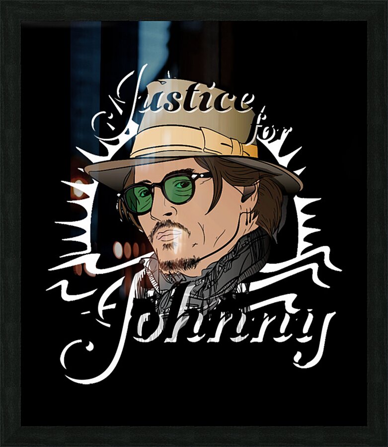 Johnny Depp 25 Picture Frame print